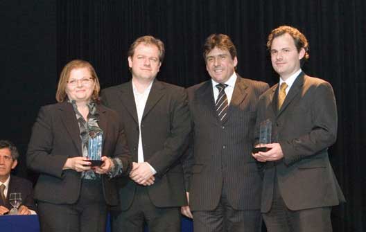 Arqs. Ione Steyer e Stephan Steyer, Carlos Mendes da Voko e Cleberson das Neves da Bunge Alimentos