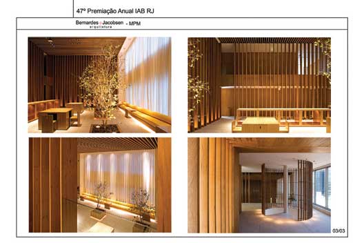 Categoria · Arquitetura de Interiores e Design · Prêmio · MPM · Autores- Thiago Bernardes e Paulo