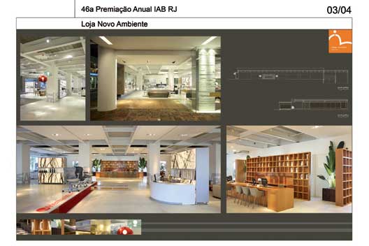 Categoria · Arquitetura de Interiores e Design · Menção Honrosa · LojaNovo Ambiente