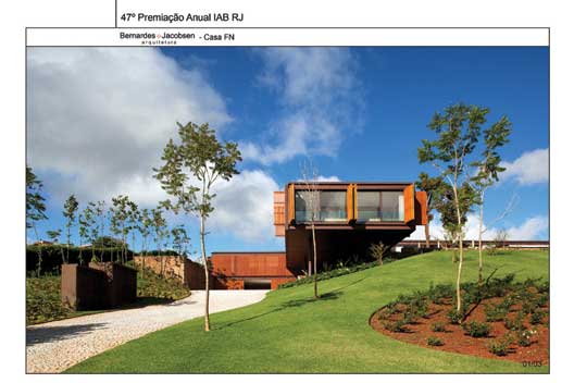 Categoria · Edificações · Prêmio · Casa FN · Autores - Thiago Bernardes e PauloJacobsen